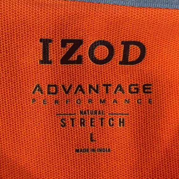 IZOD Advantage Performance Natural Stretch Polo - Men's Size L - 1985 - Picture 3 of 3